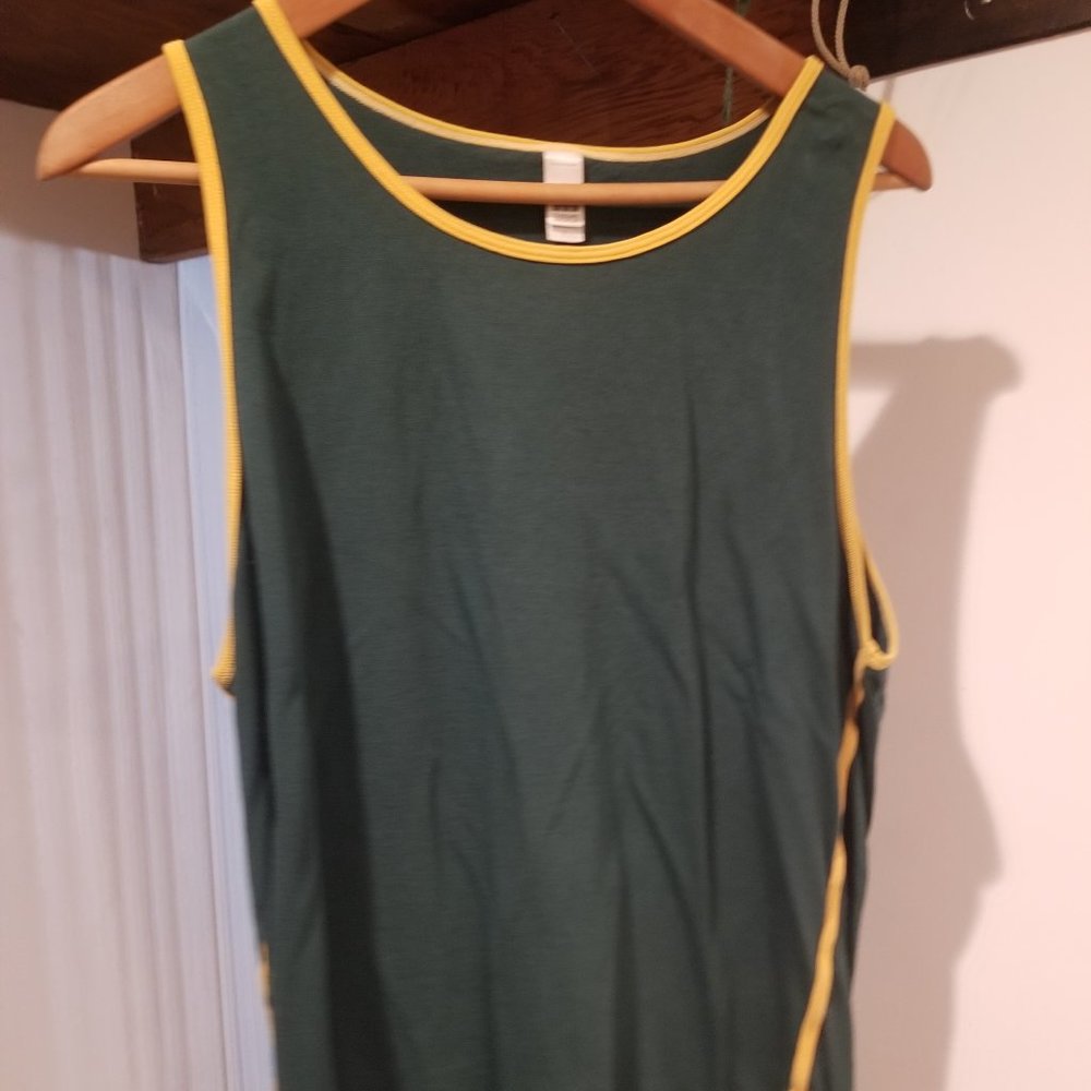 Green American Apparel Tank